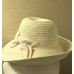 NWT GIOVANNIO Fancy Wide Brim Dressy Bow Detail Champagne Ivory Off the Face Hat  eb-73916348